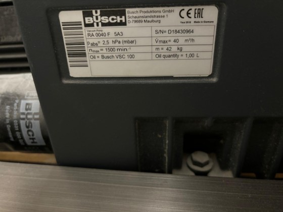 Busch RA 0040F Vacuum Pump Pic 02